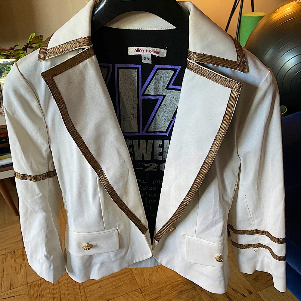 Alice + Olivia Crystal Embellished Blazer